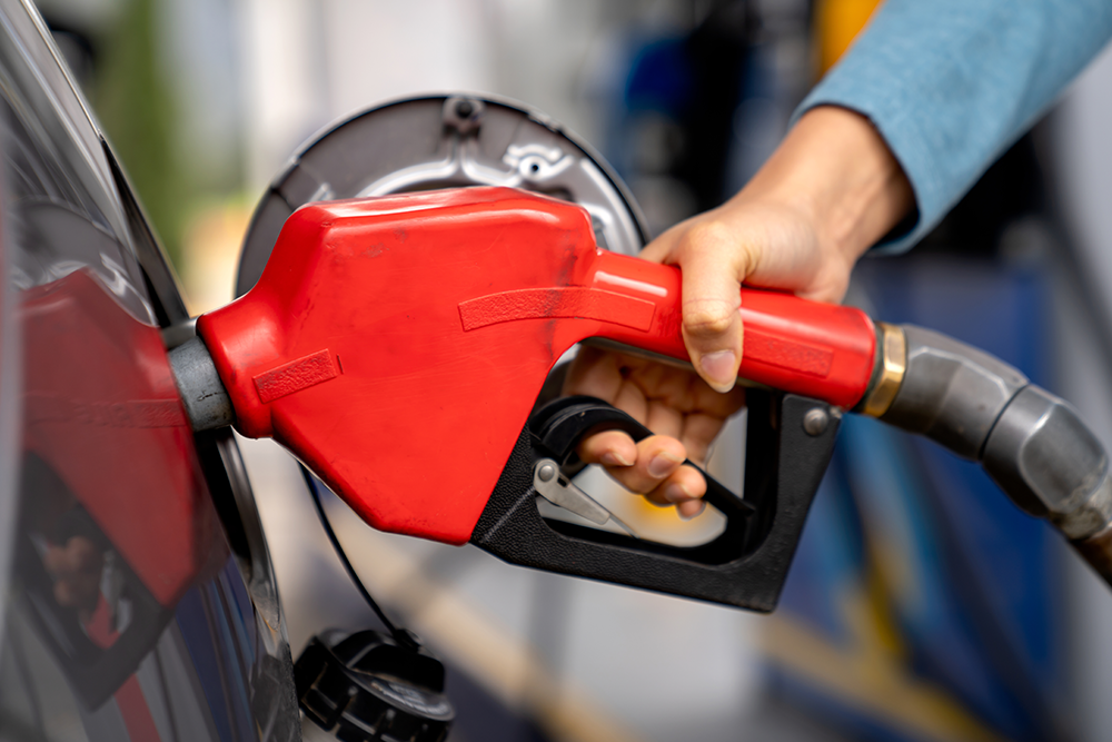 Fueling up the car at Common Cents