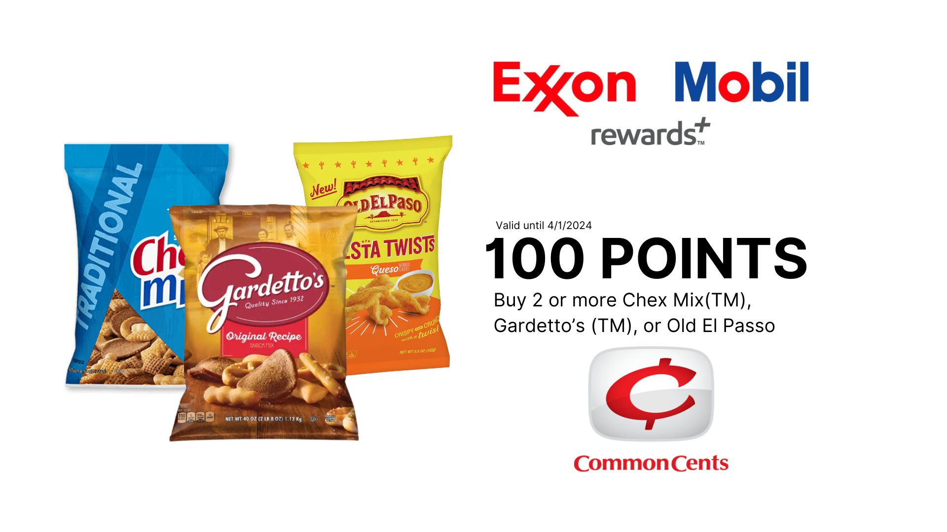 Chex Mix (TM), Gardetto's (TM) or Old El Passo 2 or More 